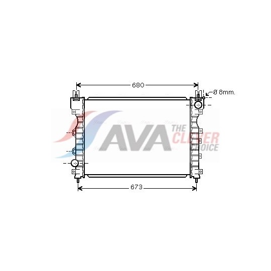 AU2174 - Radiator, engine cooling 