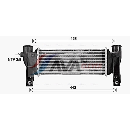 FD4697 - Kompressoriõhu radiaator 