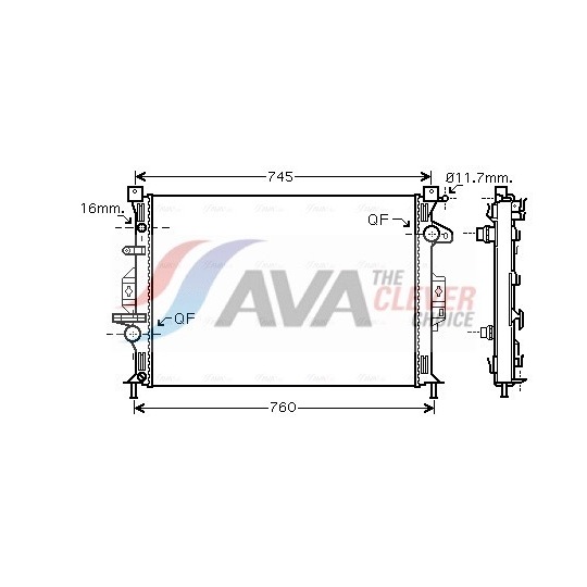 Radiator, engine cooling