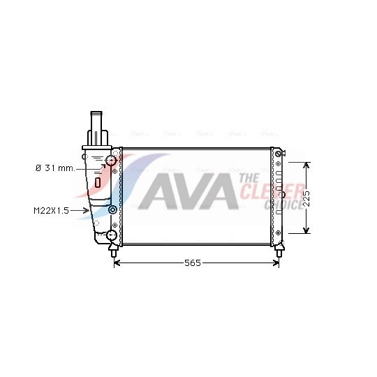 Radiator, engine cooling