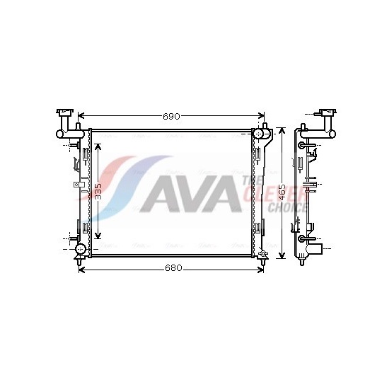 Radiator, engine cooling