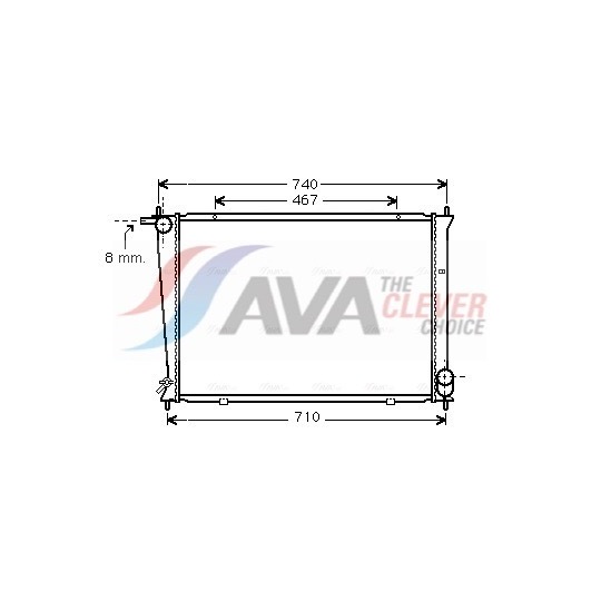 Radiator, engine cooling