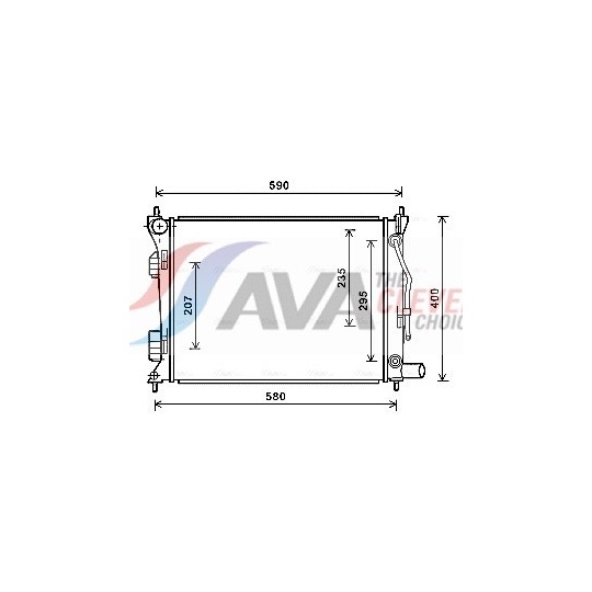 HYA2276 - Radiator, engine cooling 
