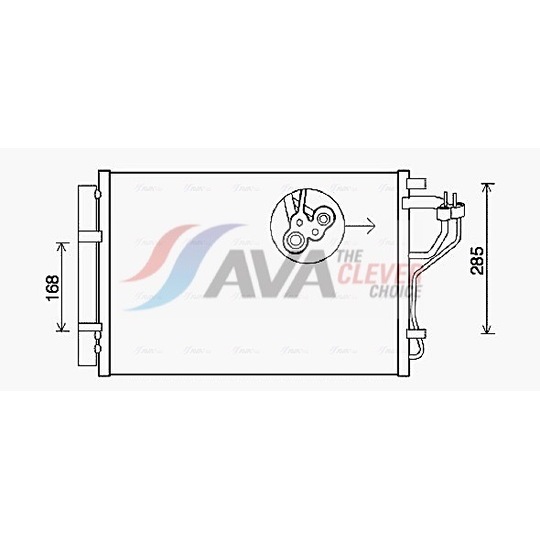HYA5308D - Condenser, air conditioning 