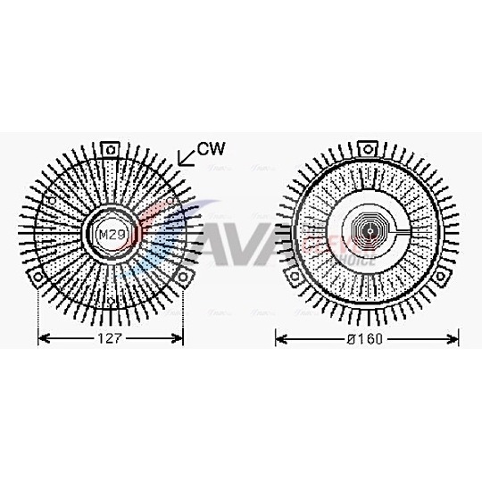 Clutch, radiator fan