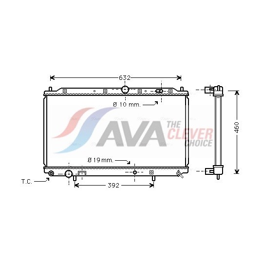 Radiator, engine cooling