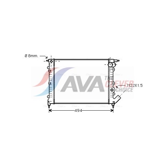 Radiator, engine cooling
