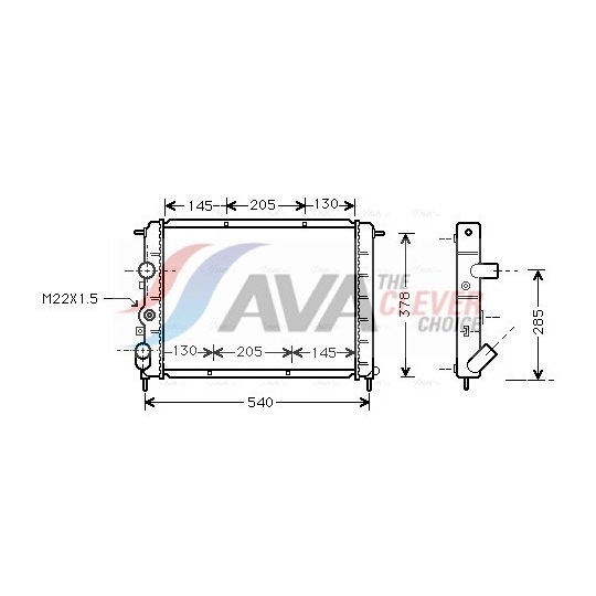 Radiator, engine cooling