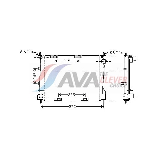 Radiator, engine cooling