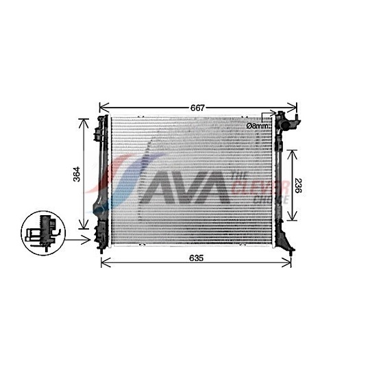 RT2647 - Radiator, engine cooling 