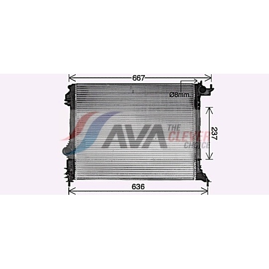 Radiator, engine cooling