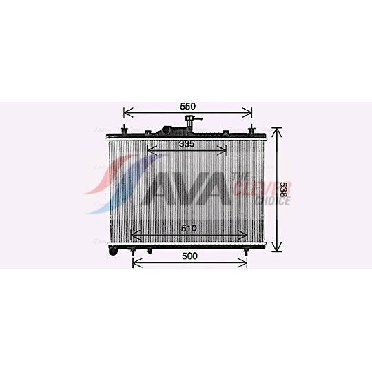 RT2650 - Radiator, engine cooling 