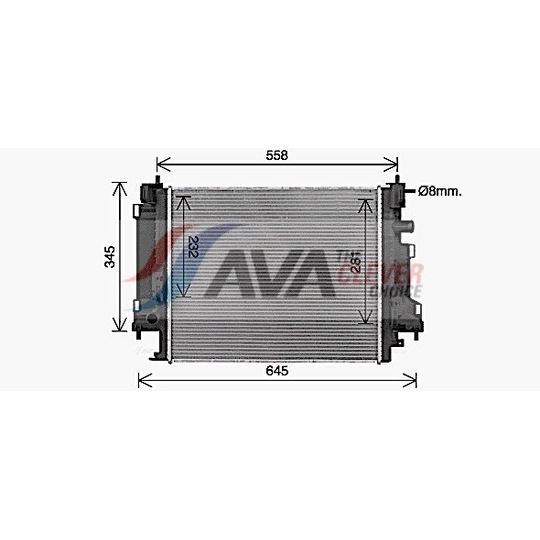 RT2658 - Radiator, engine cooling 