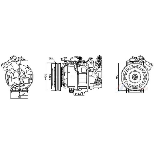 RTAK628 - Compressor, air conditioning 