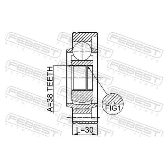 2011-LASHAF - Assembly Kit, propshaft joint 