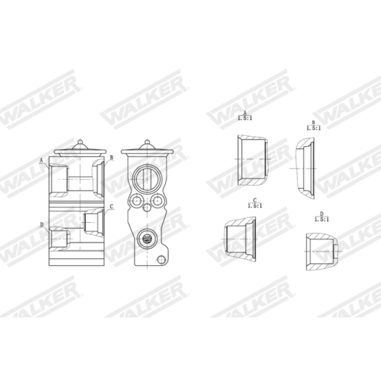 WEX00038 - Expansion Valve, air conditioning 