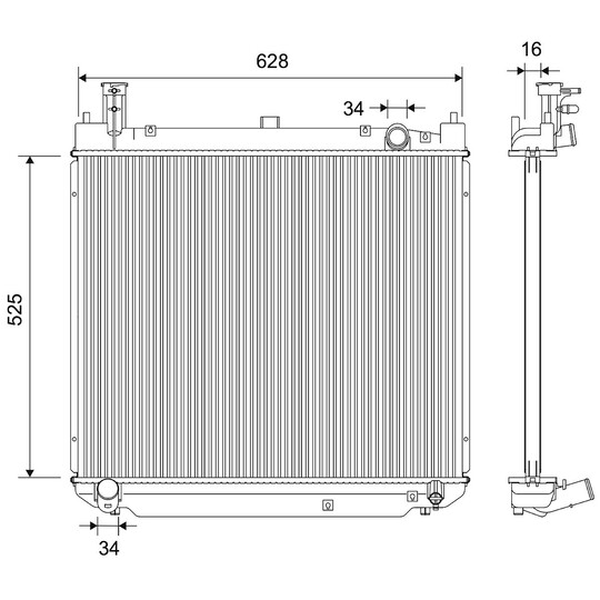 Radiator, engine cooling