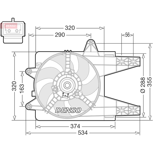 Fan, radiator