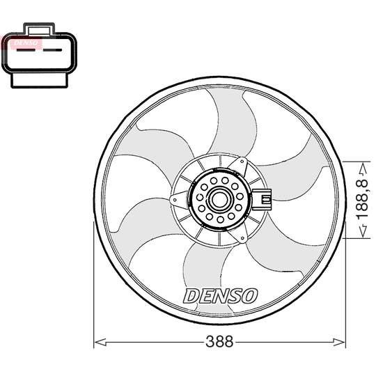 Fan, radiator