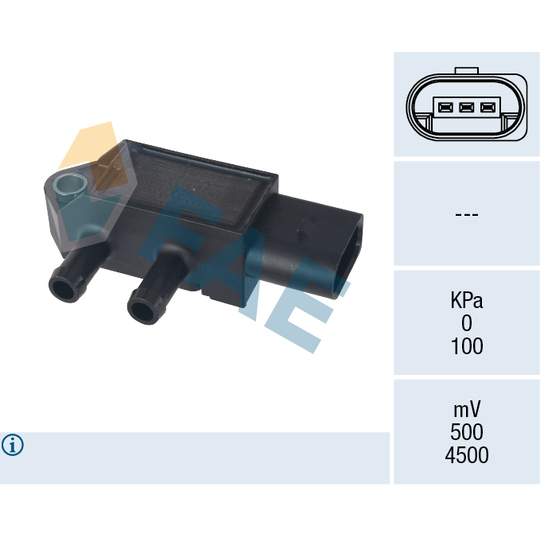 Sensor, exhaust pressure