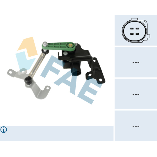 Sensor, headlight levelling