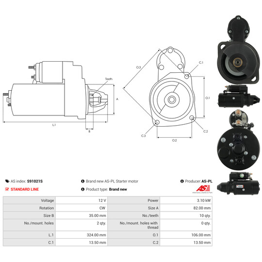 S91021S - Starter 