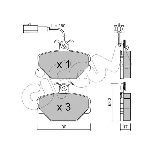 822-059-0 - Brake Pad Set, disc brake 