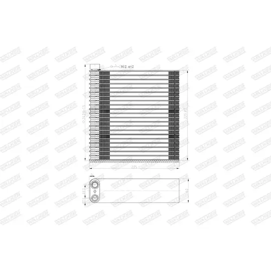 WEV00123 - Evaporator, air conditioning 