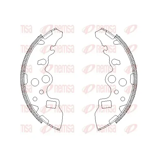 4159.00 - Brake Shoe Set 